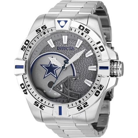 Invicta Nfl Dallas Cowboys Quartz Grey Dial Men's Watch 47968